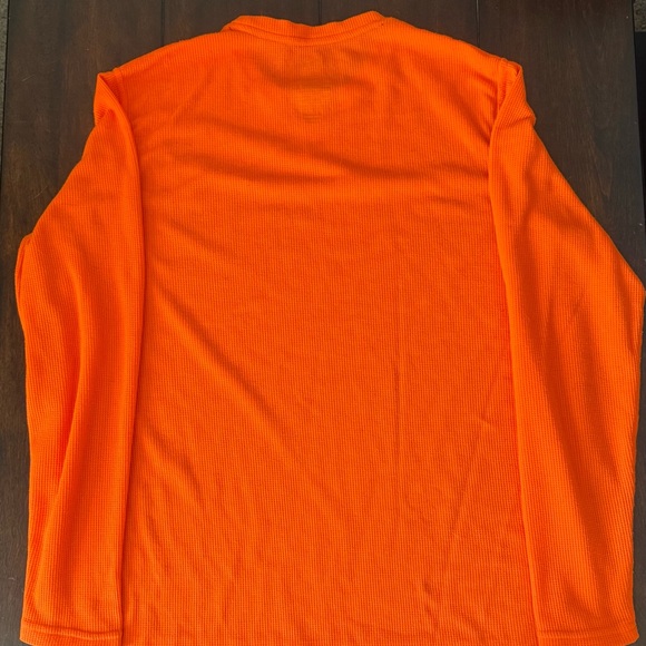 Wrangler Men's Vibrant Orange Long Sleeve Tee L (42-44) - Picture 6 of 8